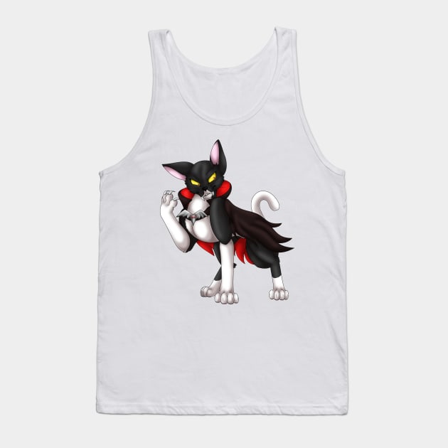 VampiCat: Tuxedo Bicolor Tank Top by spyroid101